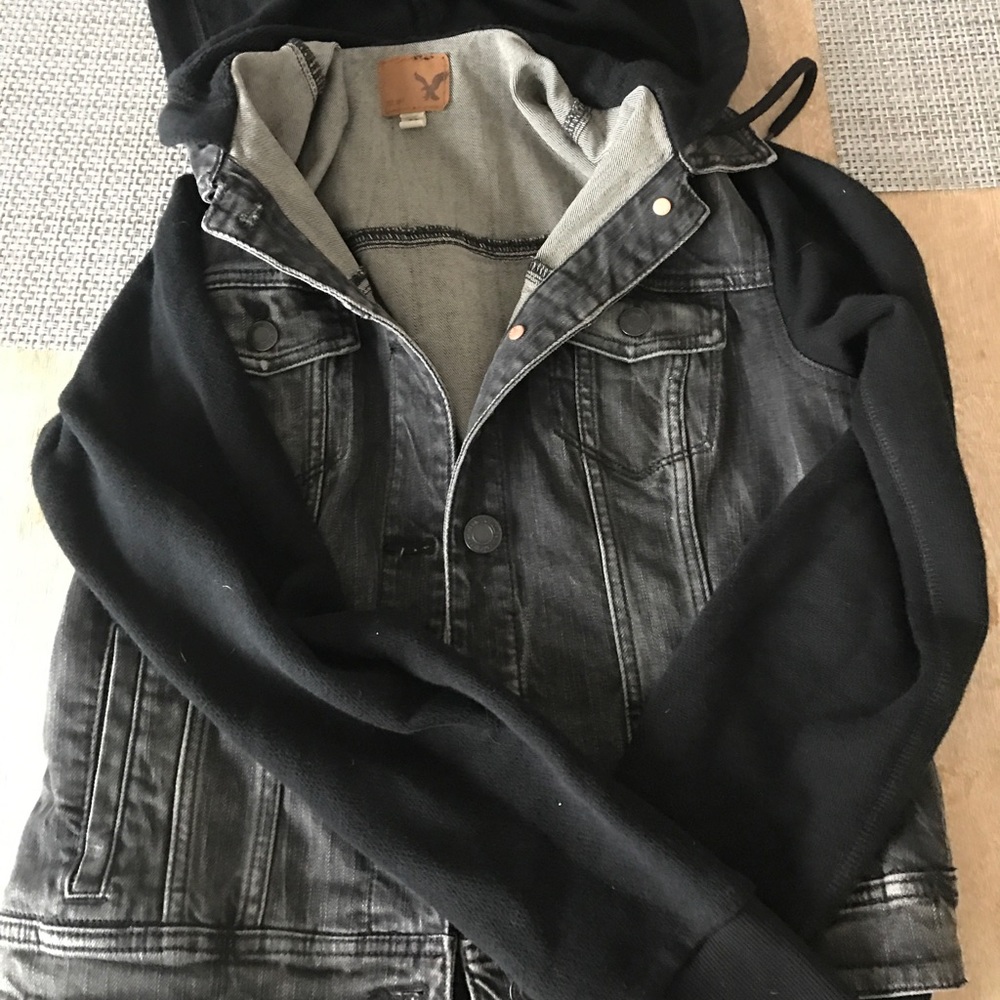 brand new american eagle sweatshirt jacket